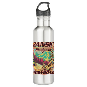 Bankso Bulgaria to Snowboard logo 710 Ml Water Bottle