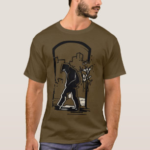 Banksy inspired streetwear art depressed guy T-Shirt