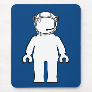 Banksy Style Astronaut Minifig Mouse Pad