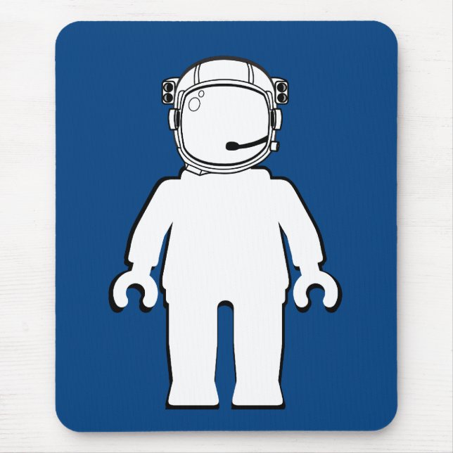 Banksy Style Astronaut Minifig Mouse Pad (Front)