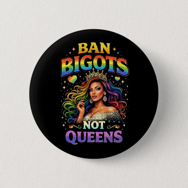 Banned Bigots 2 Inch Round Button (Front)