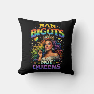 Banned Bigots Throw Pillow