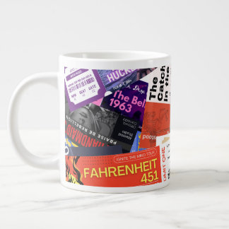 Banned Book Concert Tickets Cute Gift Large Coffee Mug