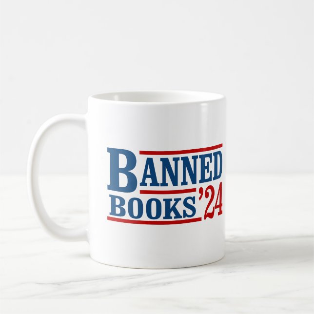 Banned Books 2024 Coffee Mug (Left)