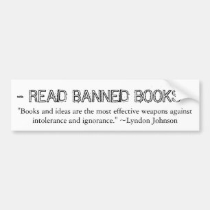 Banned Books Bumper Sticker