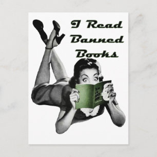 Banned Books Postcard