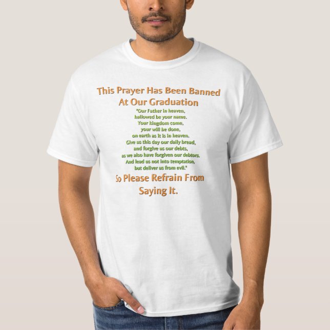 Banned Prayer T-Shirt (Front)
