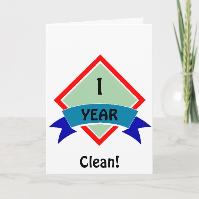 Banner 1 YEAR clean Card (Front)