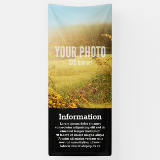 Banner 2.5x8 Vertical Image & Text Template