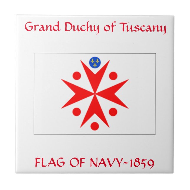 Banner Grand Duchy of Tuscany Tile (Front)