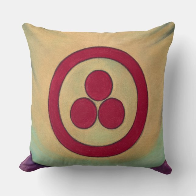 Banner of Peace by Nicholas Roerich Throw Pillow (Front)