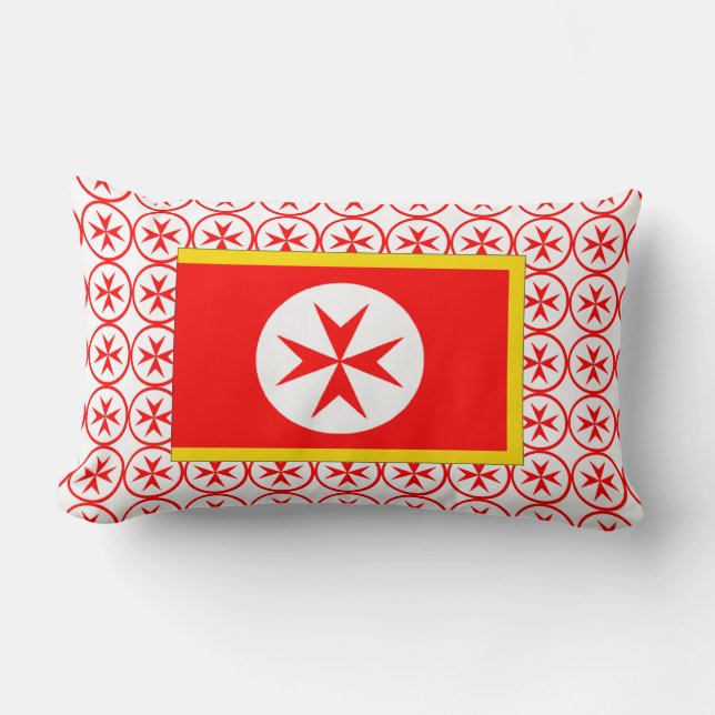 Banner of the Navy Tuscany Medici Lumbar Pillow (Front)