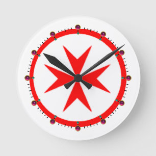 Banner of the Navy Tuscany Medici Round Clock