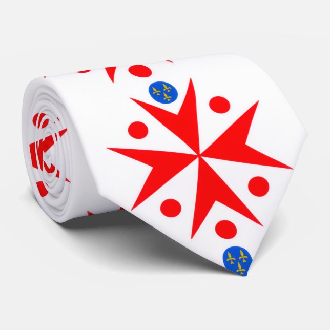 Banner of the Navy Tuscany Medici Tie (Rolled)