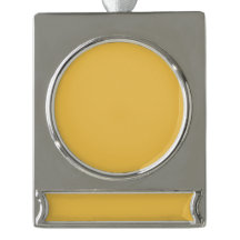 Banner Ornament Silver Gold clr Add Image Text DIY