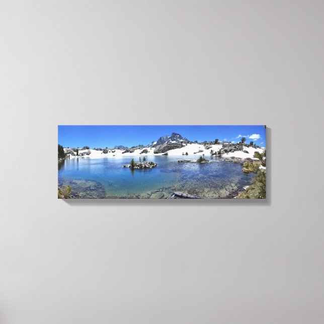 Banner Peak and a Mountain Lake - Sierra Nevada Canvas Print (Front)