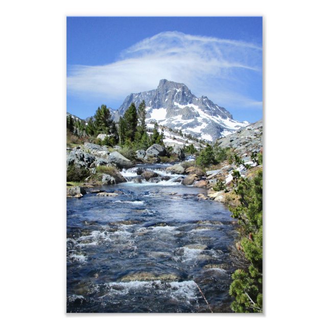 Banner Peak from Thousand Island - Sierra Nevada Photo Print (Front)