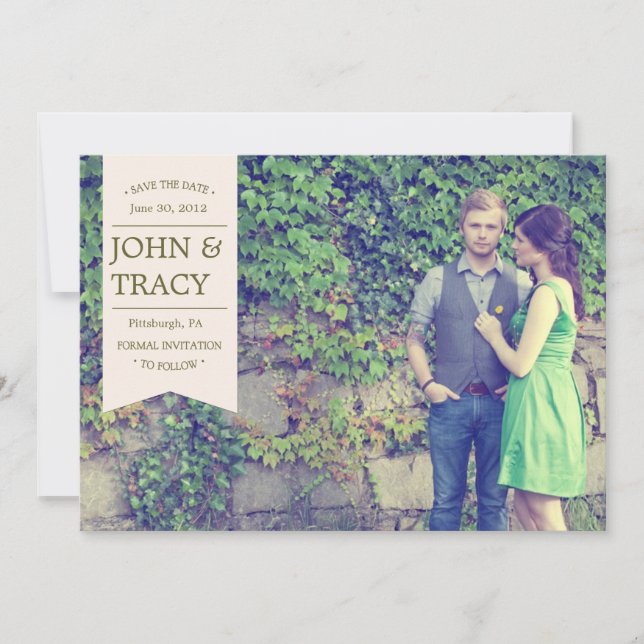Banner Photo Enregistrer la carte Date (Devant)