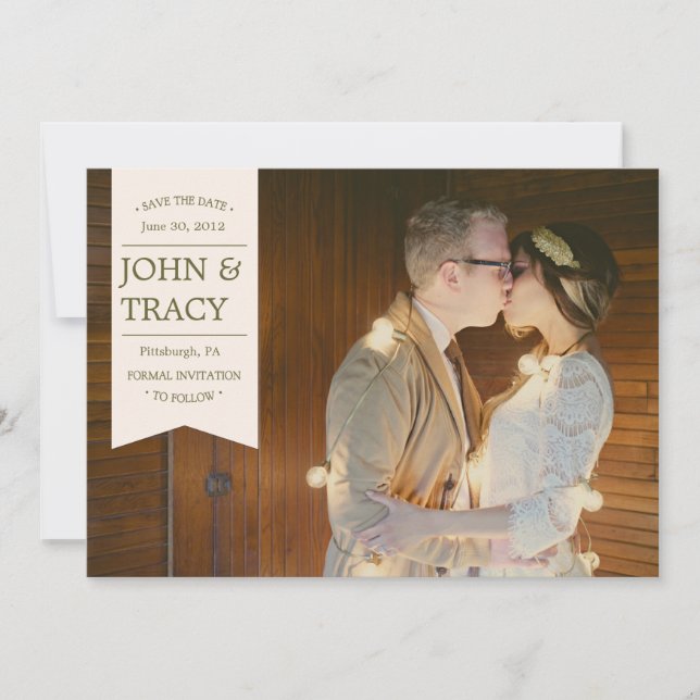 Banner Photo Enregistrer la carte Date (Devant)