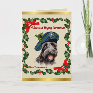Bannerman Scottie Dog Personalized Xmas Card