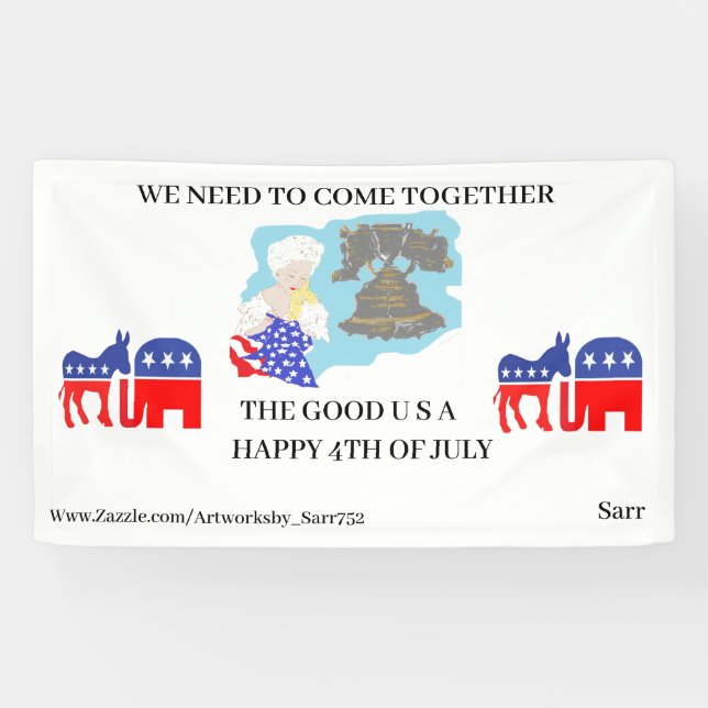 BANNERS ; HAPPY 4TH OF JULY (Horizontal)