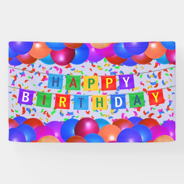Bannière #6 de joyeux anniversaire (Horizontal)