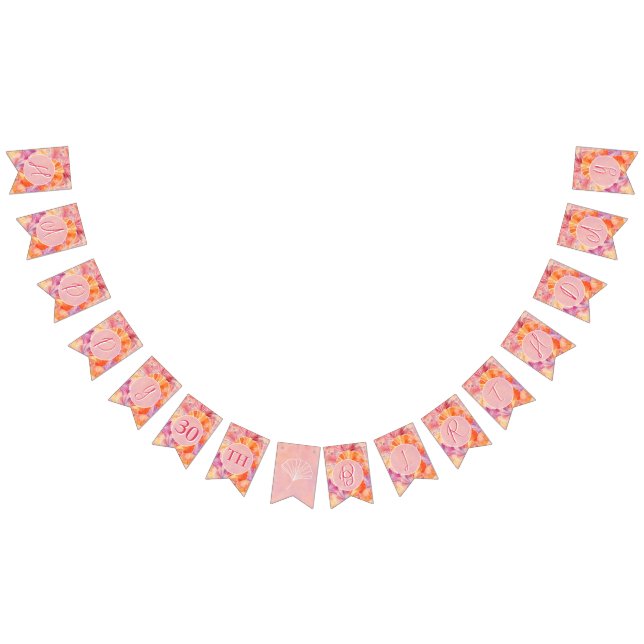 Bannière À Fanions 30e anniversaire parler trente à moi (Tout)