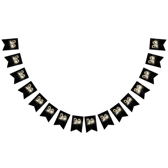 Bannière À Fanions 90e anniversaire Sparklers de fête (Tout)