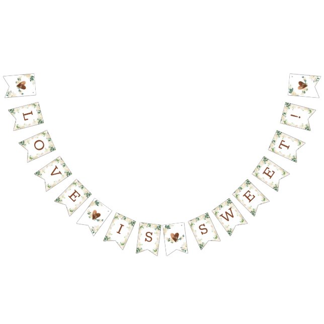 Bannière À Fanions Agritourisme frais rustique Monogramme L'amour est (Tout)