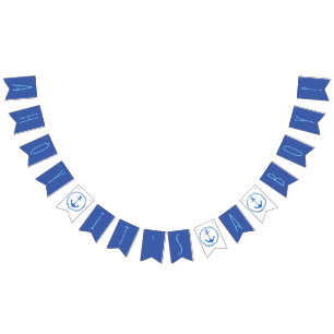 Bannière À Fanions Ahoy C'est un Baby shower garçon