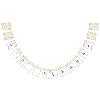 Bannière À Fanions Aïd Moubarak Décor islamique géométrique