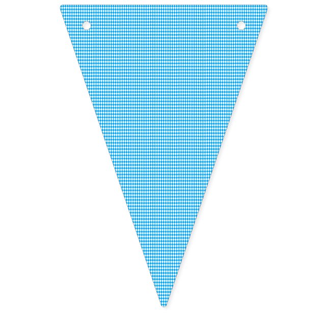 Bannière À Fanions Allemand Oktoberfest Bleu Blanc Bavarois Motif (Premier drapeau)