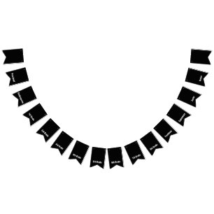 Bannière À Fanions Années d'études préscolaires au secondaire