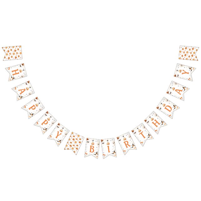 Bannière À Fanions Anniversaire de Halloween Garland Banner (Tout)