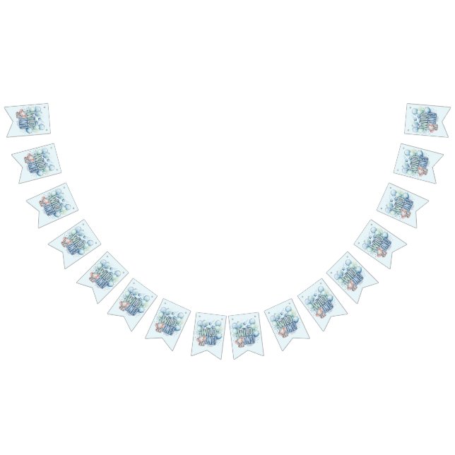 Bannière À Fanions Aquarelle Wild One 1er anniversaire (Tout)