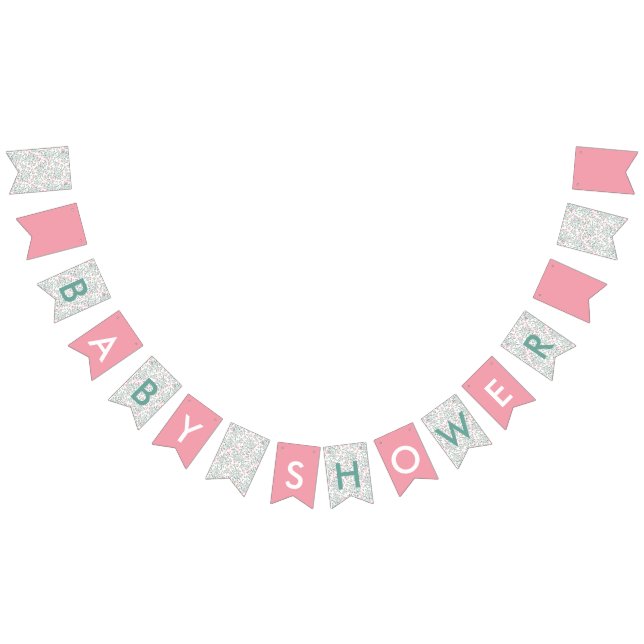 Bannière À Fanions Baby shower Bougainvillea (Tout)