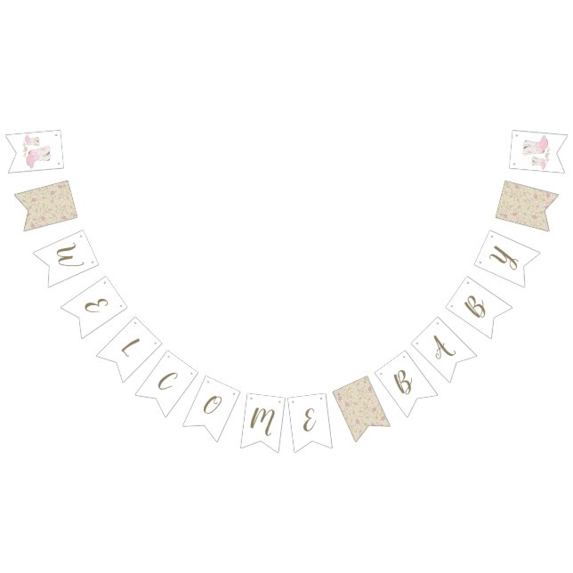 Bannière À Fanions Baby shower Cowgirl (Tout)