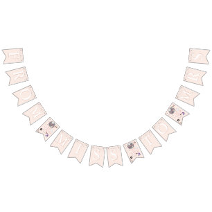 Bannière À Fanions Bachelorette Disco Roller Ski   Mlle à Mme