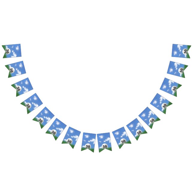 Bannière À Fanions Bal de golf pour 30e anniversaire Bunting Flags (Tout)