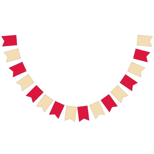 Bannière À Fanions Bandeau personnalisé pour fête Rouge cramoisi et b (Tout)