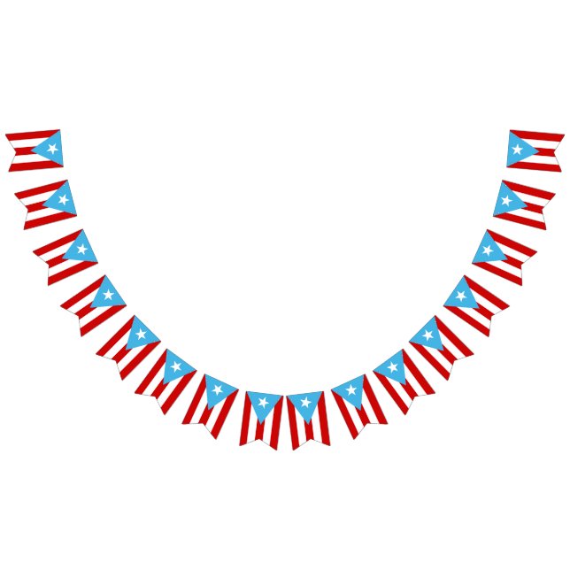 Bannière À Fanions Bandera De Porto Rico Azul Celeste (Tout)