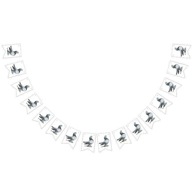 Bannière À Fanions Barre Bleue Berliner Tumbler Pigeon (Tout)