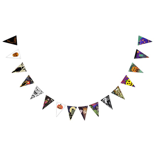 Bannière À Fanions Beaucoup de créatures pour Halloween (Tout)