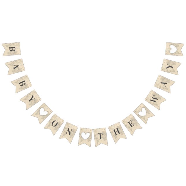 Bannière À Fanions Bébé sur la voie du monde Carte de Voyage Douche S (Tout)