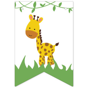 Bannière À Fanions Bienvenue Baby shower Safari bébé Kawaii Décor mig