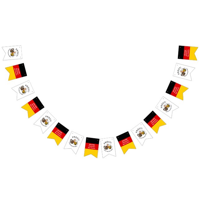 Bannière À Fanions Bière allemande personnalisée OKTOBERFEST (Tout)