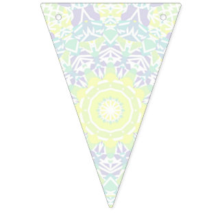 Bannière À Fanions Boho coloré géométrique complexe Hippie Mandala