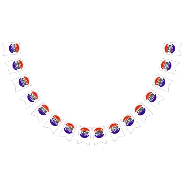 Bannière À Fanions Bouton Élection (Tout)