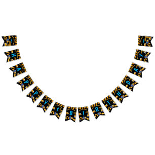 Bannière À Fanions Camions de construction garçons fête d'anniversair