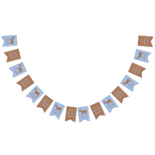 Bannière À Fanions Capricorn Star Sign Chèvre Nom personnalisé Annive